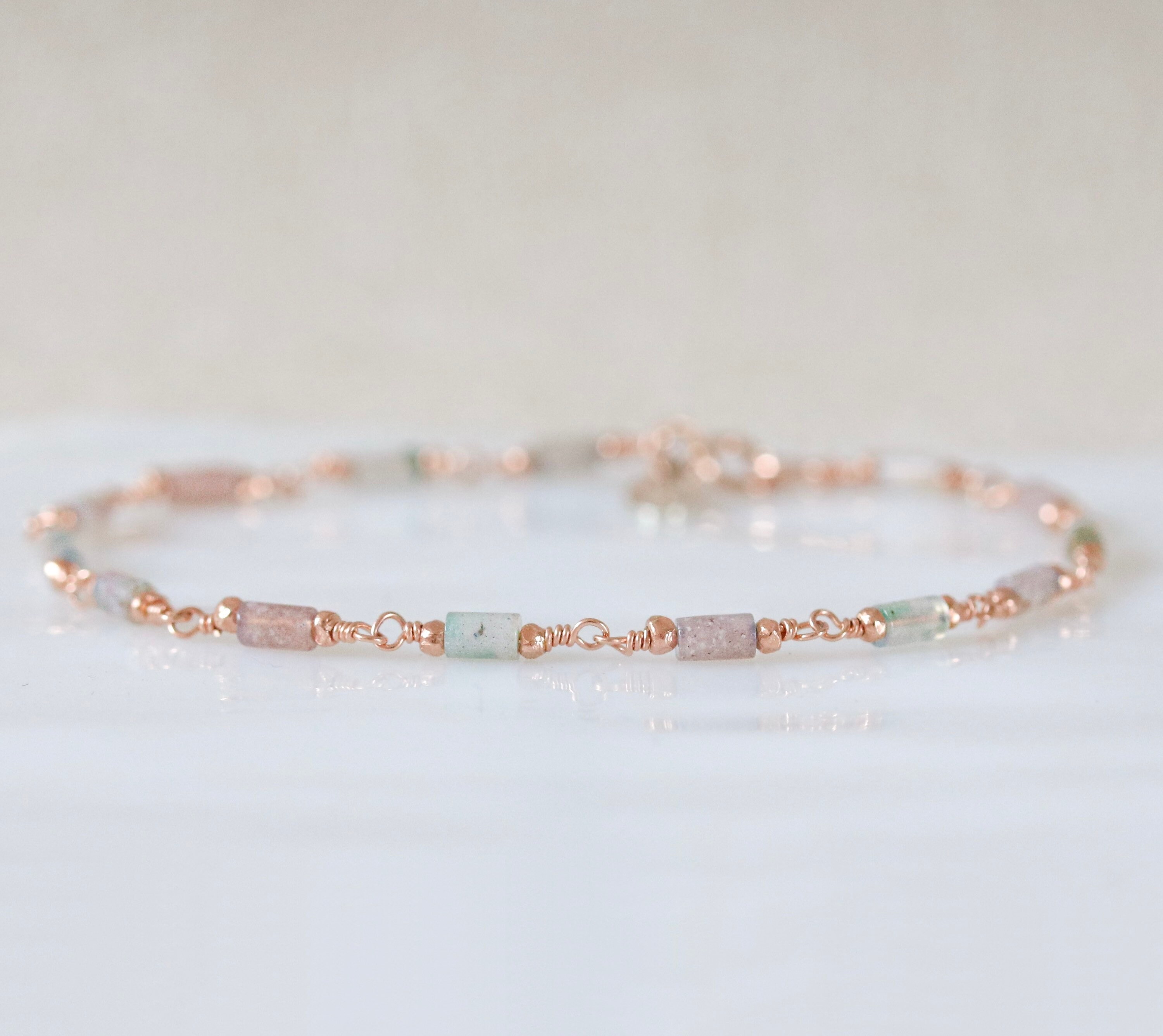 Rose Gold Textured Link Chain Extender 2' | Women's Designer Jewelry by Monica Vinader