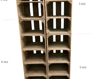 Tall SHOE RACK - Various sizes, wooden rustic Orange crate shoe rack - Shoe  Organizers - Wakefield, Facebook Marketplace