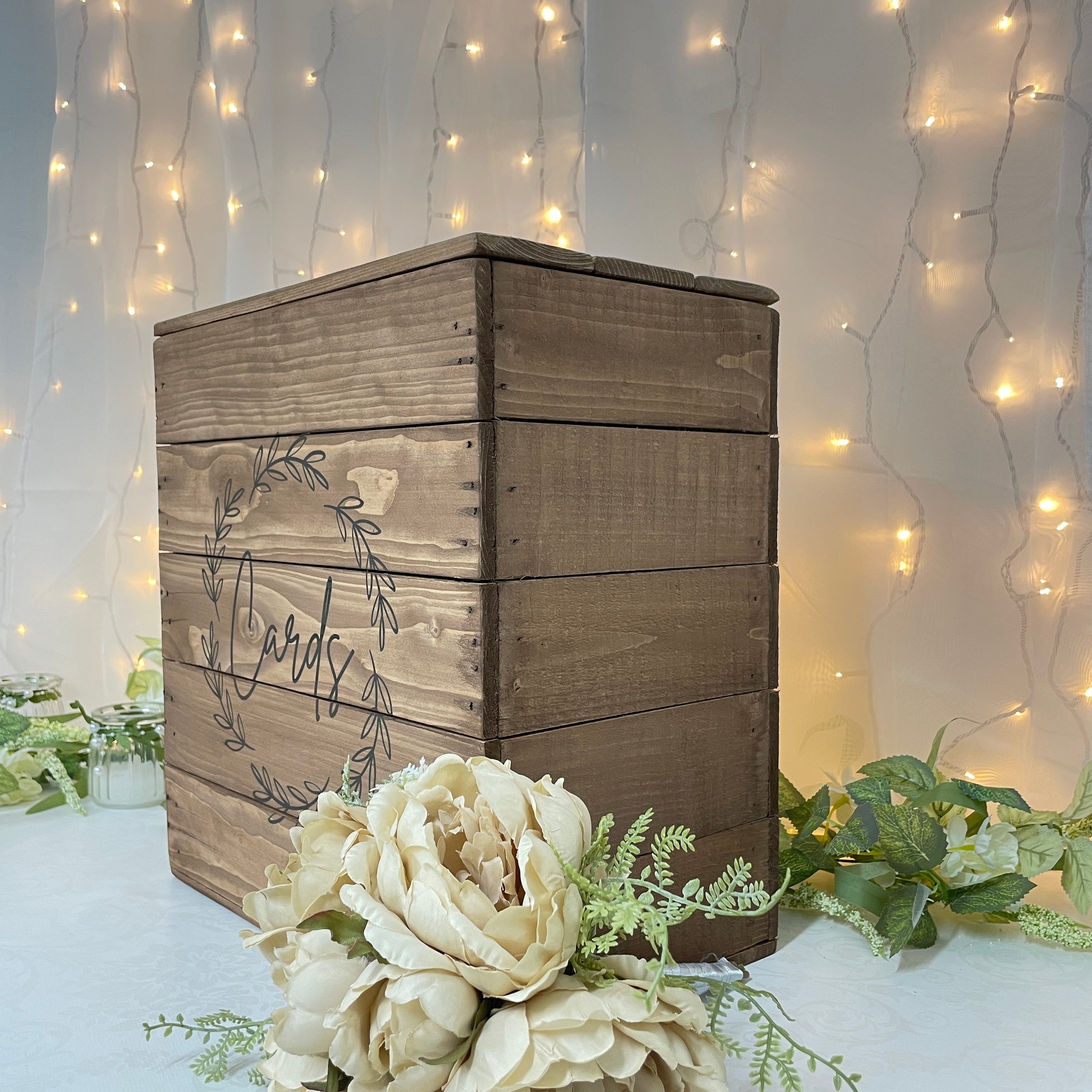 WEDDING POST BOX cards Rustic Wooden Wedding Card Box -  Israel