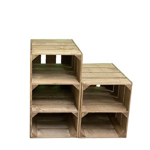 Tall SHOE RACK Various sizes, wooden rustic apple crate shoe rack, narrow and tall shoe storage extra depth image 5