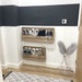 Shoe rack - Wall mounted - rustic - wooden - lightweight- shoe storage solution 