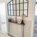 Narrow console table with hairpin legs, wooden rustic hallway table, radiator shelf / cover, Free delivery