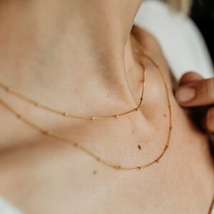 Dreamer Chain Necklace, Gold filled Layering Chain, Rose Gold Filled Layering Chain, Delicate Gold Chain, Minimalistic Rose Gold Chain