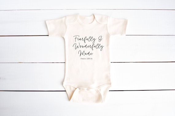 fearfully and wonderfully made onesie