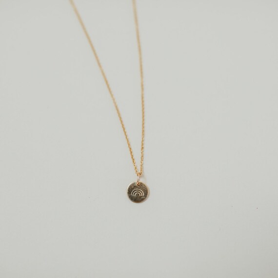 The Hope Rainbow Gold Necklace Rainbow 