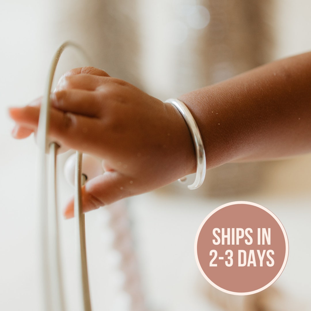 Engraved Sterling Silver Baby Bracelet for Girls Gift for Etsy