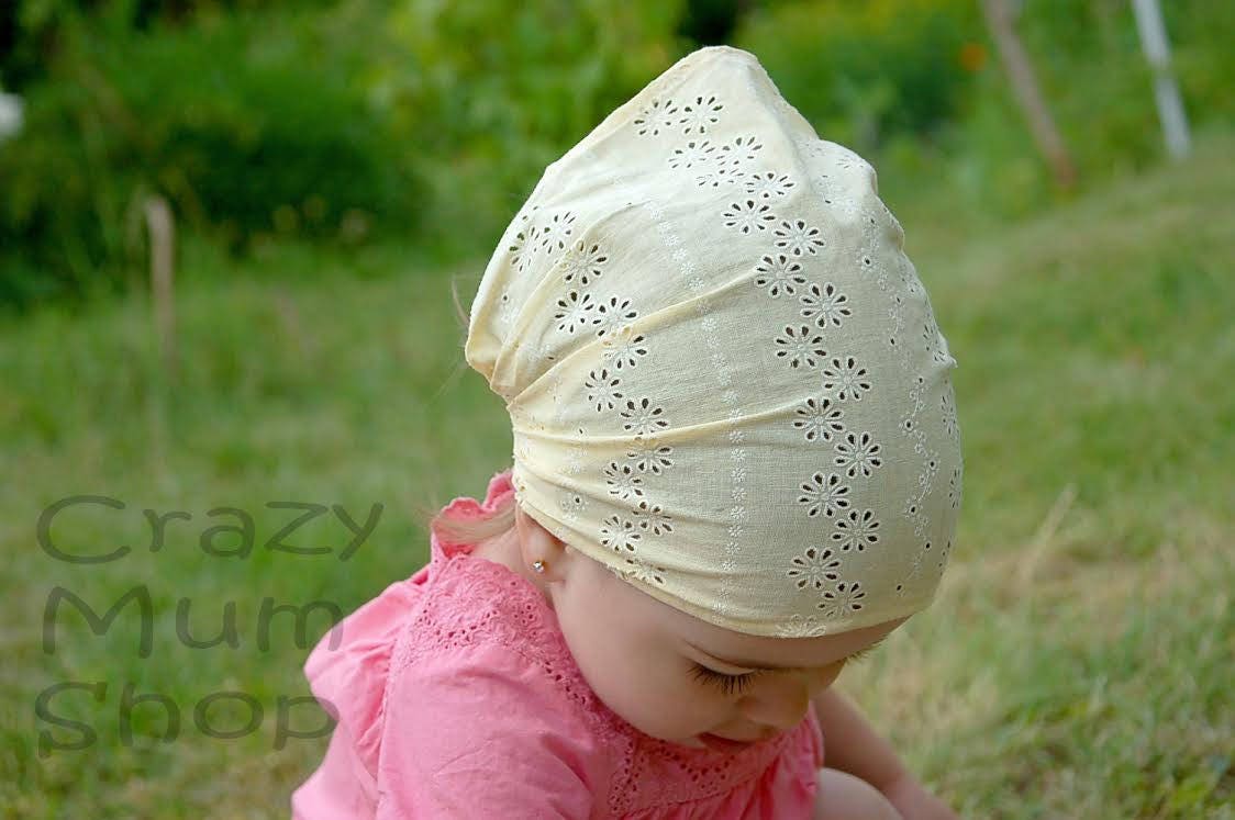 Child Bandana, Baby Wide Headband, Baby Girl Bandana, Cotton Headscarf