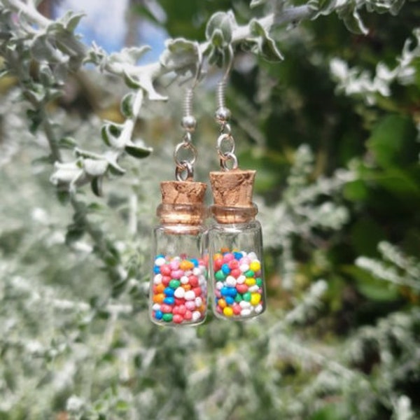 Jar of Sprinkles Novelty Earrings
