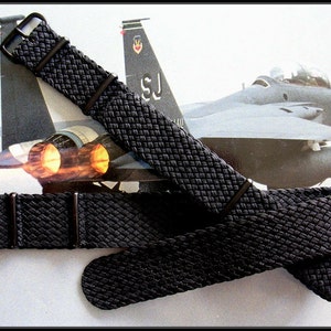 NATO G10 ® Braided Woven PVD Military Ballistic Nylon Smart watch band Pilot strap IW Suisse
