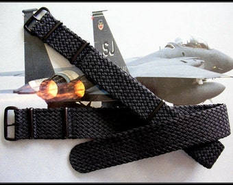 NATO G10 ® Braided Woven PVD Military Ballistic Nylon Smart watch band Pilot strap IW Suisse