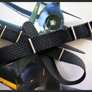 NATO G10 ® Braided Woven Military Ballistic Nylon Smart watch band Pilot strap IW Suisse