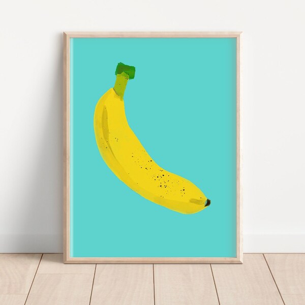 Banana Print Etsy
