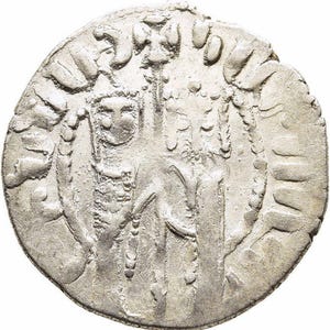 1226-1270 AD Kreuzritter Königreich Armenien Mittelalter Armenische Antike Silbermünze des Mittelalters, Geschenkgeschenke für Männer Seltene Münzen