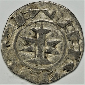 11th-13th Century AD France, Crusader Knights Templar Medieval Europe Antique French Silver Coin Rare Coins