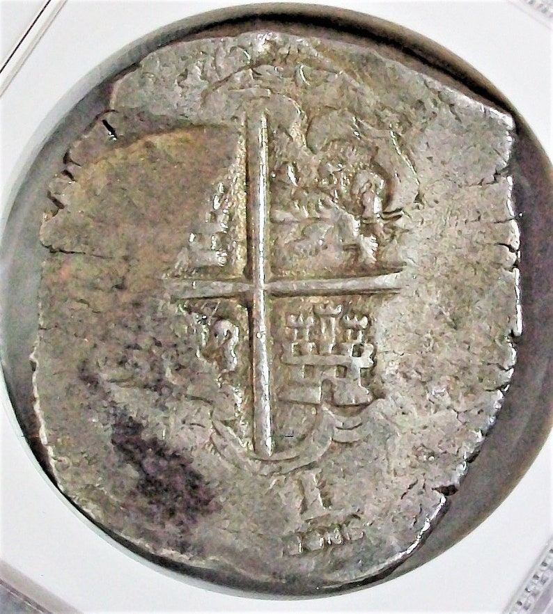 15981621 AD Spain Authentic Antique Silver Spanish Coin Etsy