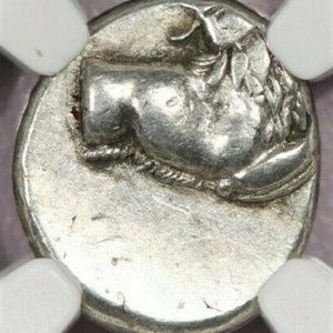Ancient Thrace 300-400 BC Greece AR Hemidrachm Ancient Lion Antique Authenticated Greek Silver Coin, Gift Gifts for Men Rare Authentic Coins