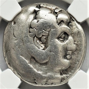 323-317 BC Ancient Macedonia under King Philip III Authenticated Silver Tetradrachm Coin, Gifts for Men Authentic Greece Greek Silver Coins