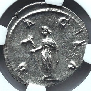 249-251 AD Ancient Imperial Rome under Roman Emperor Decius Antique Silver Coin, Gift Gifts for Men Antique Authenticated Rare Coins
