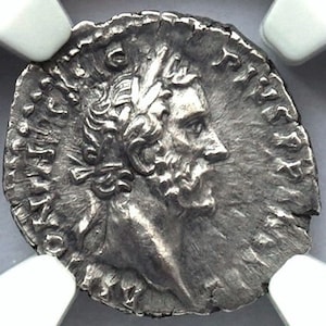 138-161 AD Ancient Imperial Rome under Roman Emperor Antoninus Pius Antique Silver Coin, Gift Gifts for Men Antique Authenticated Rare Coins