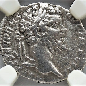 193-211 AD Ancient Rome Imperial Roman Emperor Septimius Severus Antique Denarius Silver Coin, Gift Gifts for Men Authenticated Rare Coins