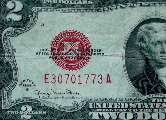 1928 5 Dollar United States Note Red Seal Nice Condition FREE SHIPPING