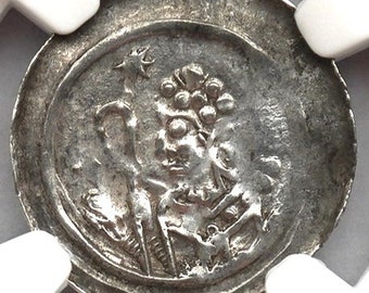 1050-1250 AD Mittelalter Deutschland Authentifizierte Antike Silber Deutsche Münze des Mittelalters, Authentische Europäische Münzen