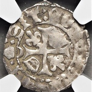 1483-1498 AD Medieval France, Silver French Coin of the Middle Ages, Gift Rare Historic Artifact Coins, Authenticated and Certified
