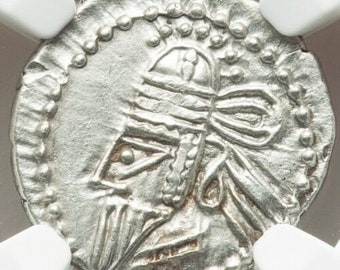 190-208 AD Ancient Kingdom of Parthia Antique Silver Coin, Gift Gifts for Men Antique Authenticated Rare Coins