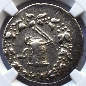 166-128 BC Ancient Lydia Antique Silver Coin, Authenticated and Certified Gift Gifts Rare Coins