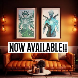 Lunaris Passage Guardian Art Bundle – Fantasy Digital Wall Art, Mystical Glowing Forest Guardian, Ethereal Tree Spirit Print