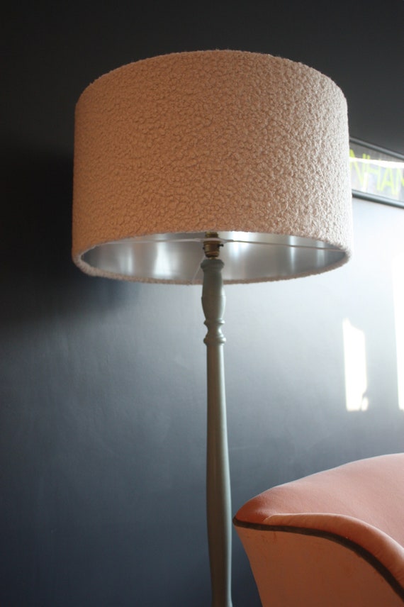 Boucle Ivory Wool Blend Lampshade With Brushed Gold Boucle Ivory Wool Blend Lampshade With, Red Lamp Shades For Table Lamps Dunelm