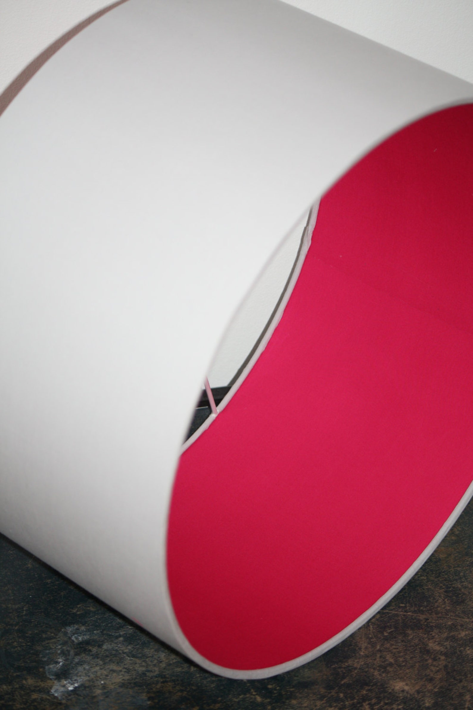 Hot Pink and Light Grey Fabric Handmade Drum Lampshade Etsy