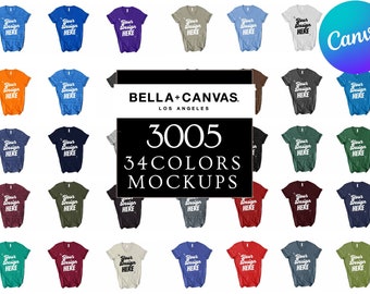Bella Canvas 3005 Mockup Bundle, PNG Vneck Tshirt Flat Mock Up, Vneck Bella Canvas, Vneck Mockup, Vneck Lay Tshirt , Bella Canvas Mockup