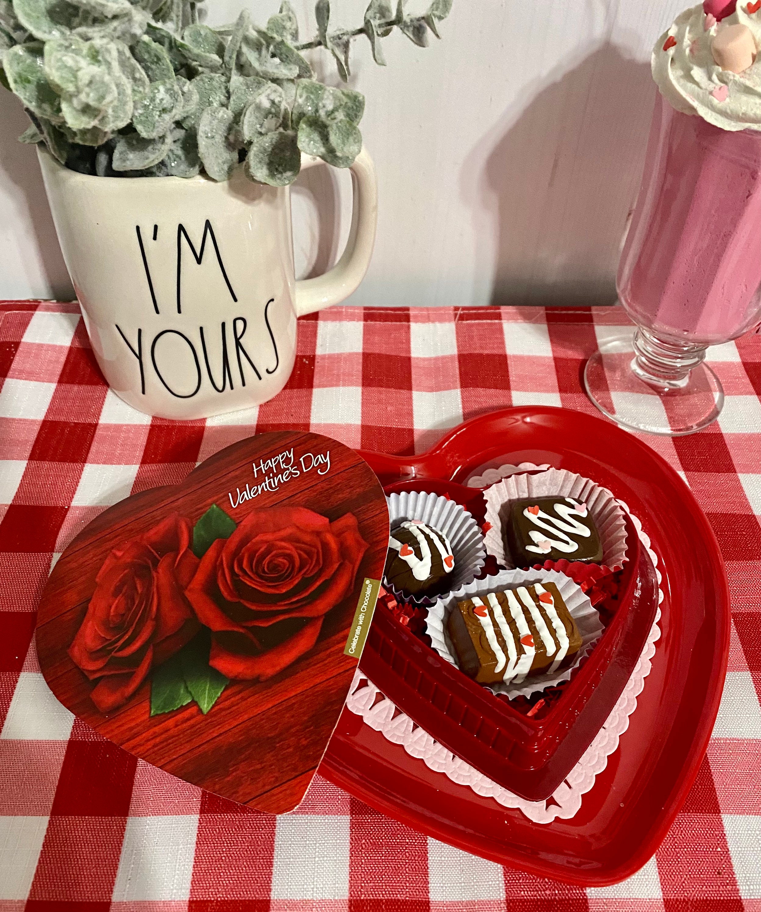 Valentines Faux Chocolate candy heart fake chocolates Etsy