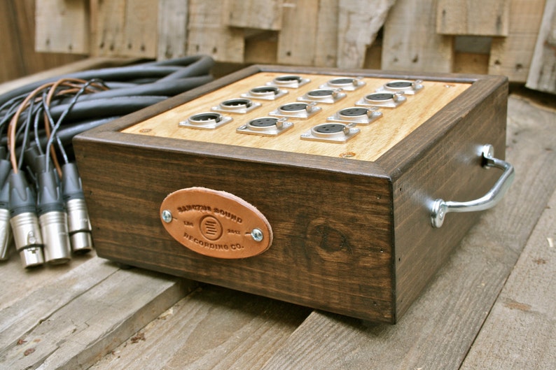 12Channel Audio Snake with Wooden Junction Box with Mogami Etsy