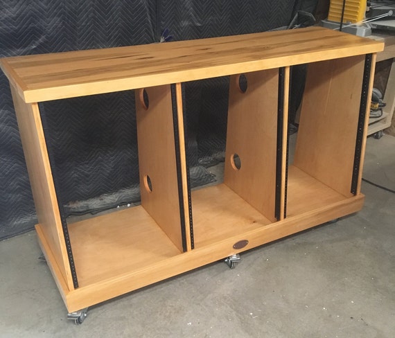 Triple Bay 16u Slanted Studio Rack 48u Total Etsy