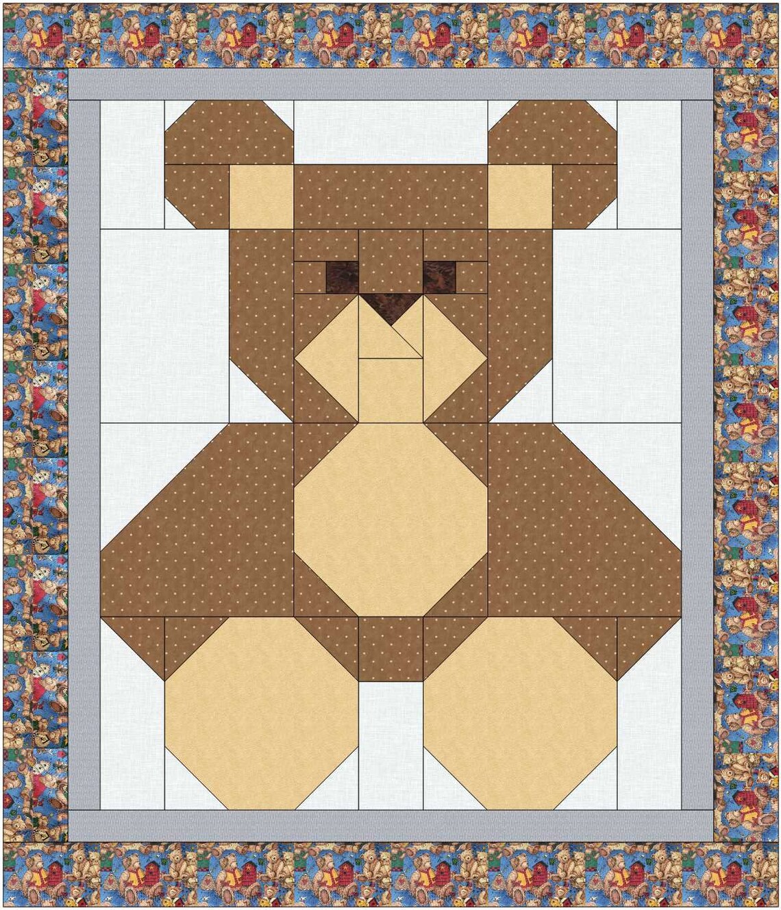 Baby Bear Quilt Two Ways Etsy