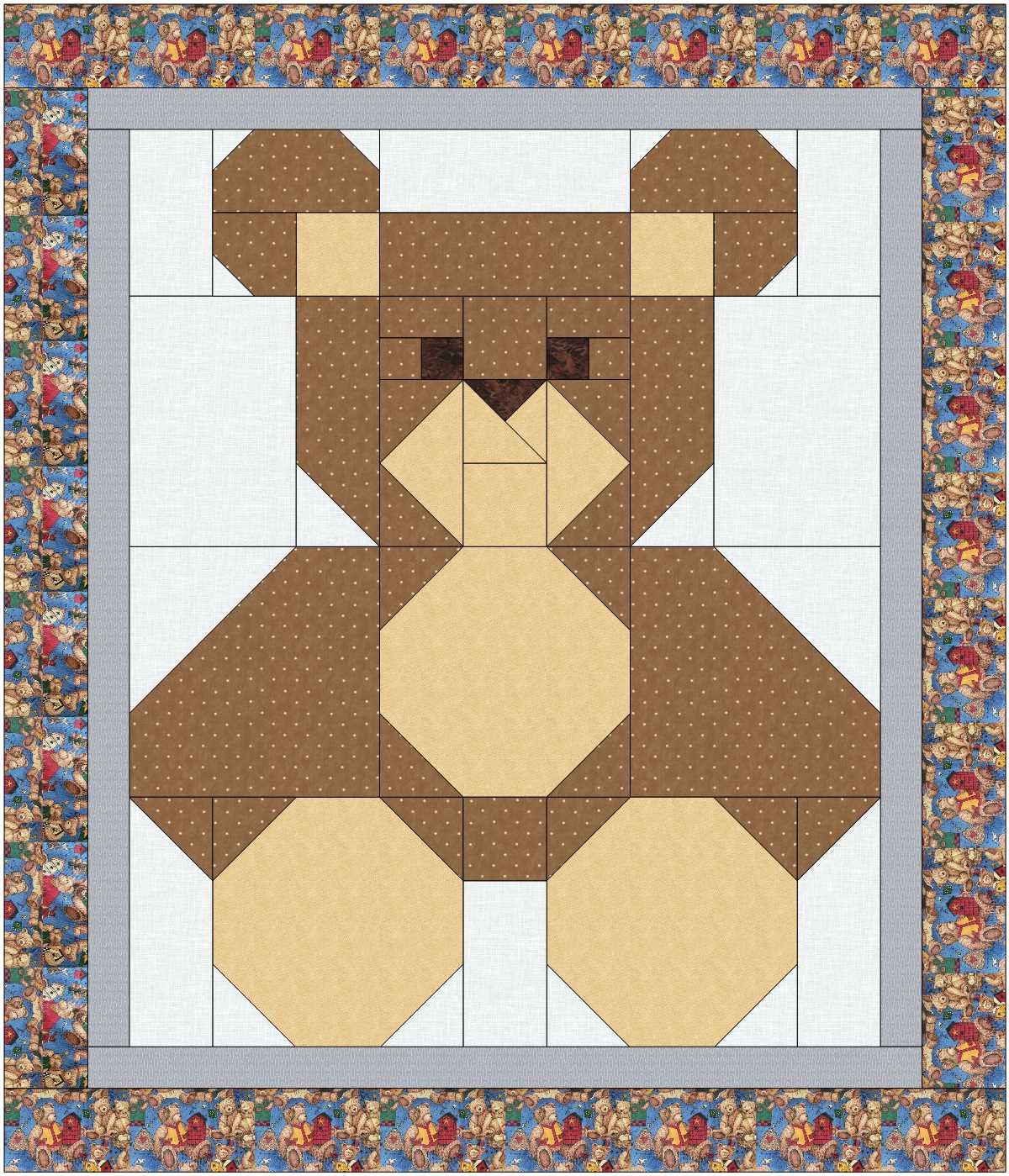 Baby Bear Quilt Two Ways Etsy