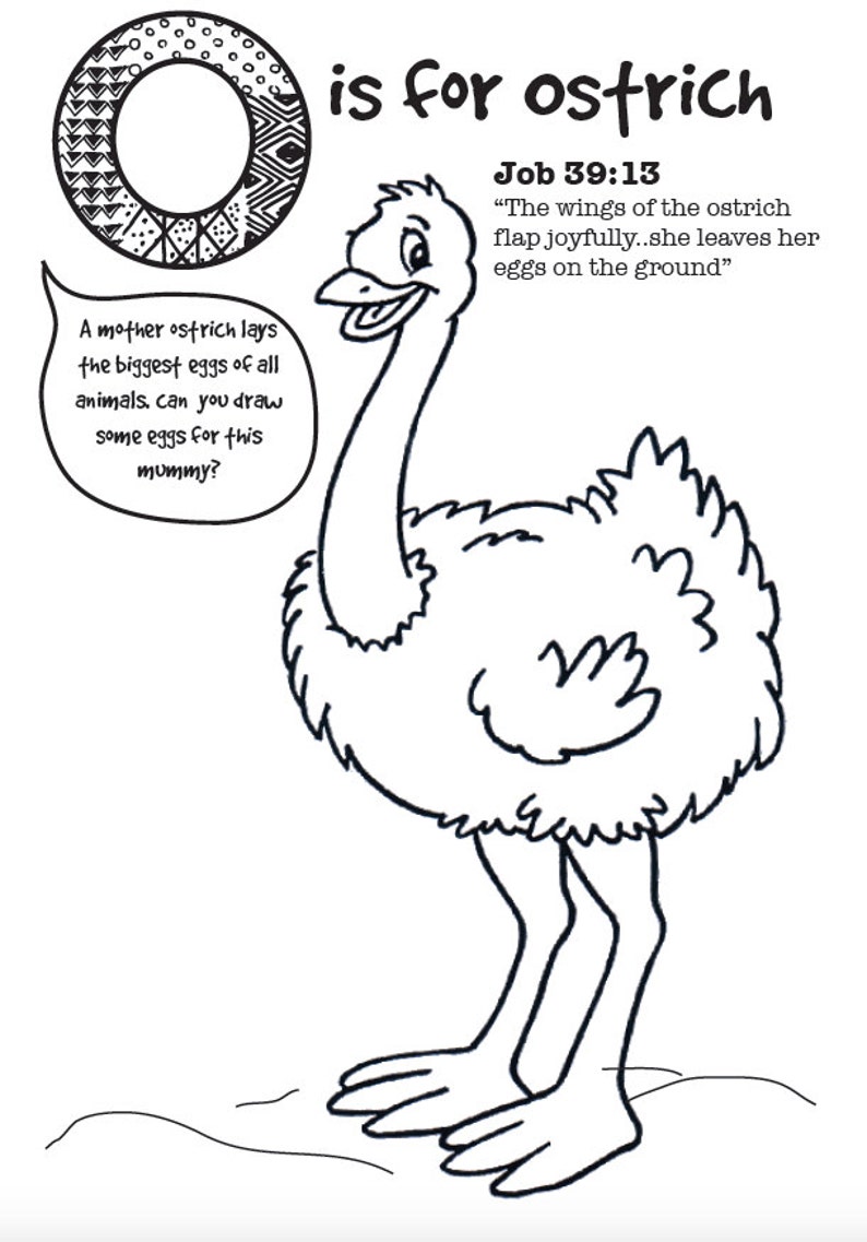 My Colouring Book of Bible Animals JW Kids Gift PDF print at home image 3