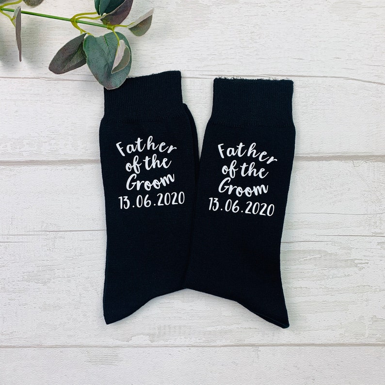 Father of the Groom gift Wedding socks Wedding Personalised Etsy