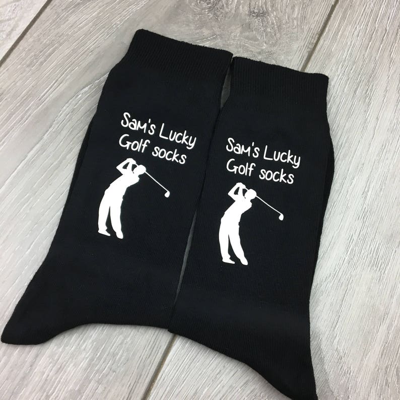 Golf Socks Golf Golf Gift Personalised Socks Fathers Etsy UK