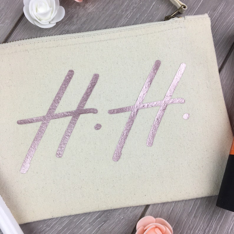 Bridesmaid gift Personalised Make Up Bag Bride Bridesmaid Thank you Bride Make up Bag Wedding Make Up Bag Bridesmaid Gift Wedding bag