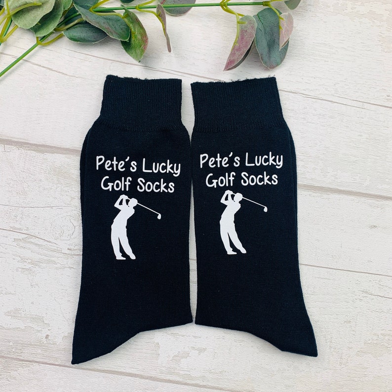 Golf Socks Golf Golf Gift Personalised Socks Fathers Etsy UK