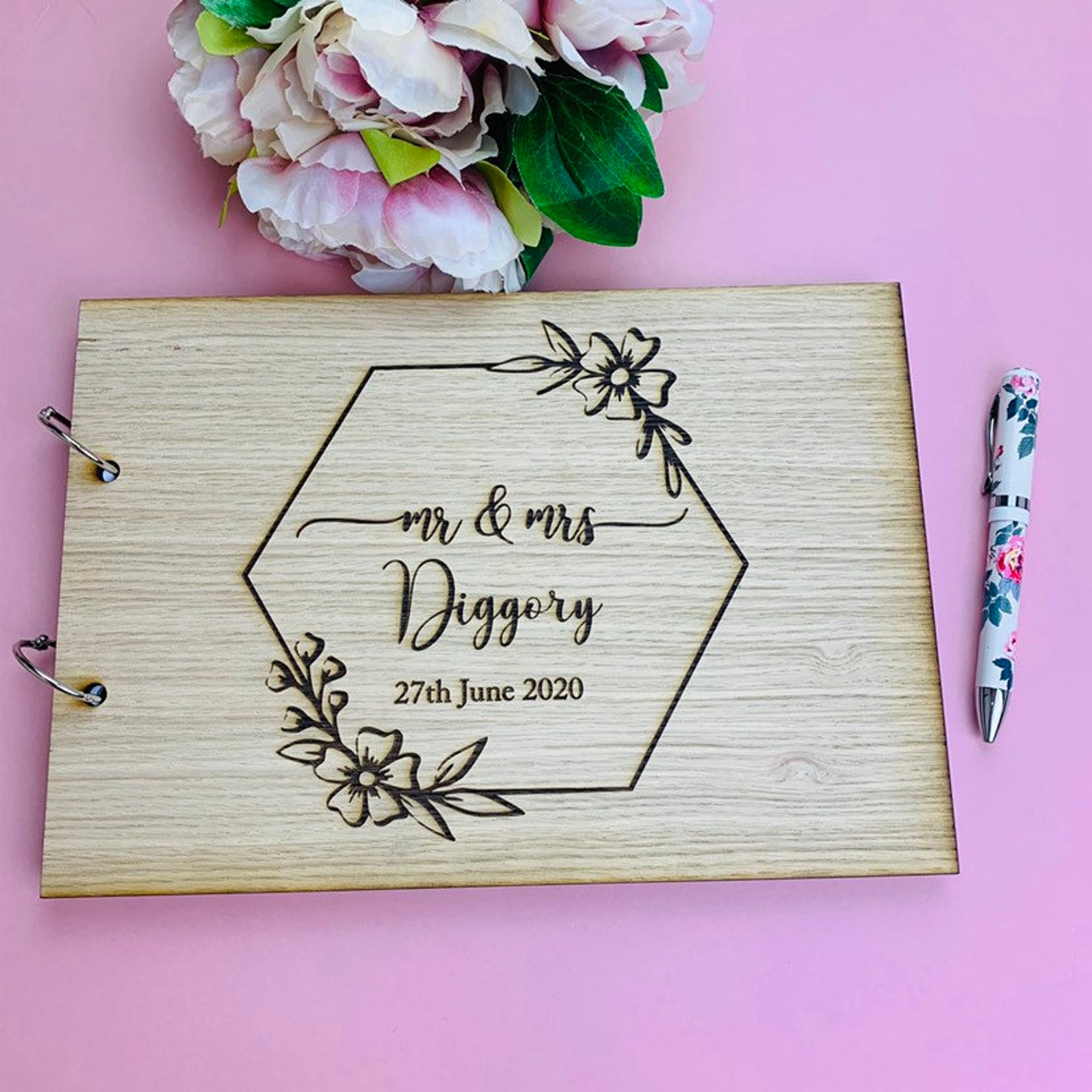Wedding Guestbook Wooden Guest Book Wood Guestbook Etsy UK