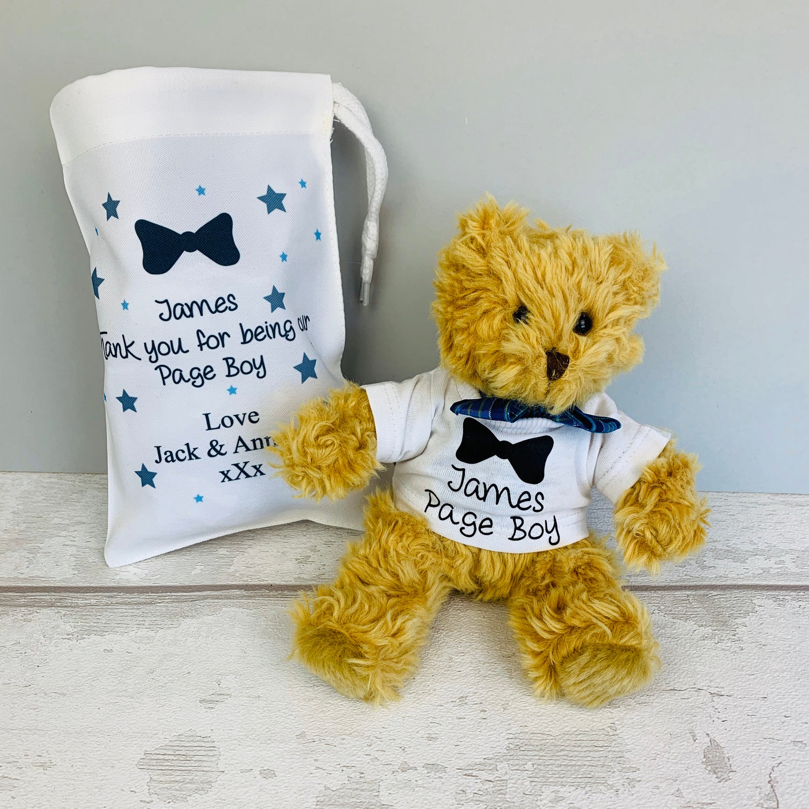 Page Boy Bear Page Boy Gift Ring Bearer Gift Wedding Thank Etsy