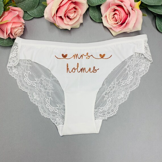 Personalised Knickers Bride Wedding Wedding Knickers Etsy
