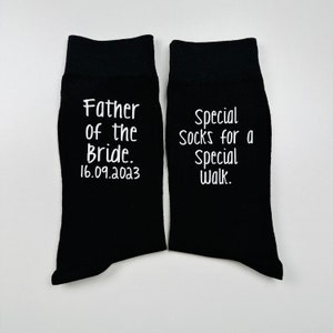 Father of the Bride, Special Socks For A Special Walk, Personalised Socks, Wedding Socks