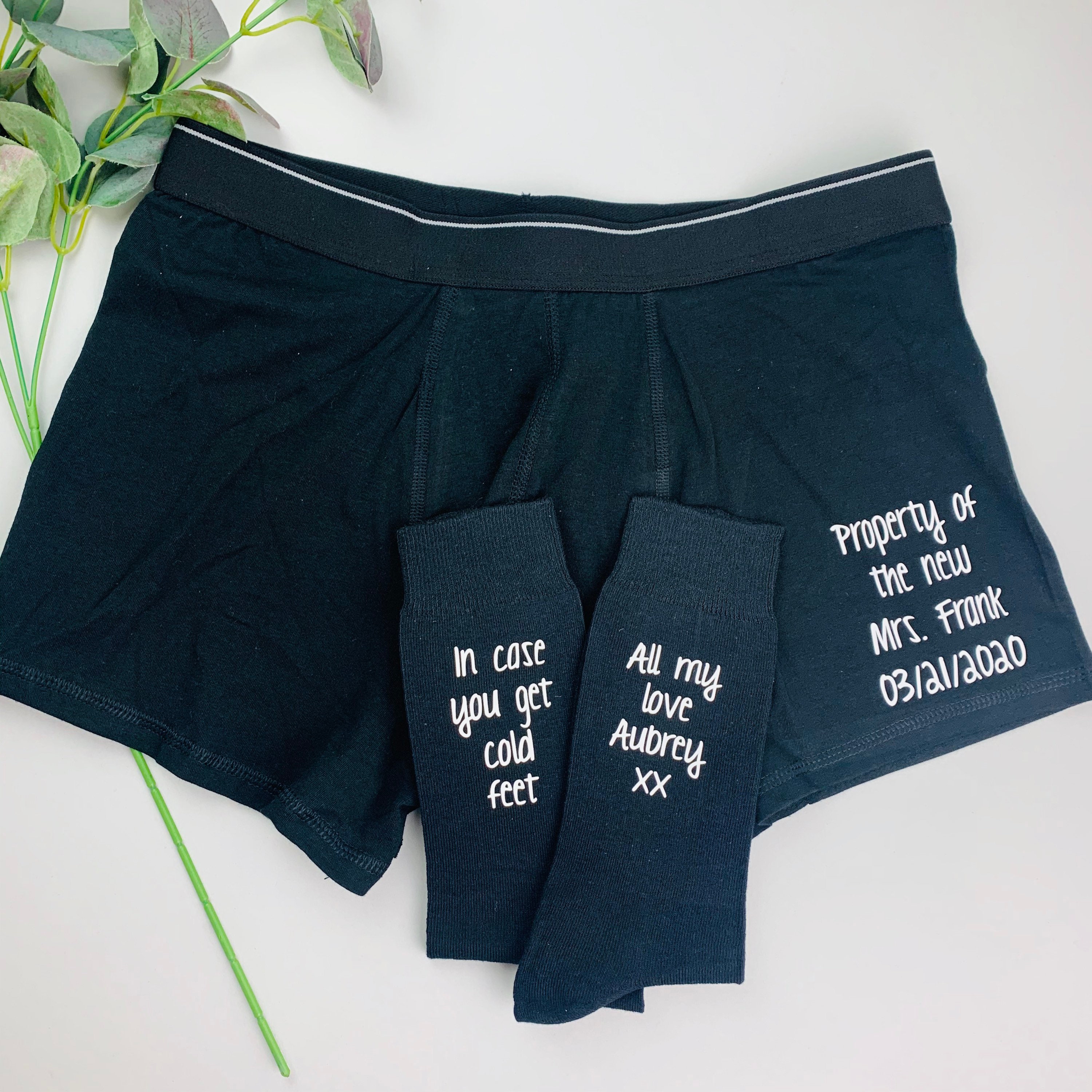 Wedding Socks Groom Gift Gift for the Groom Wedding Boxers. Etsy