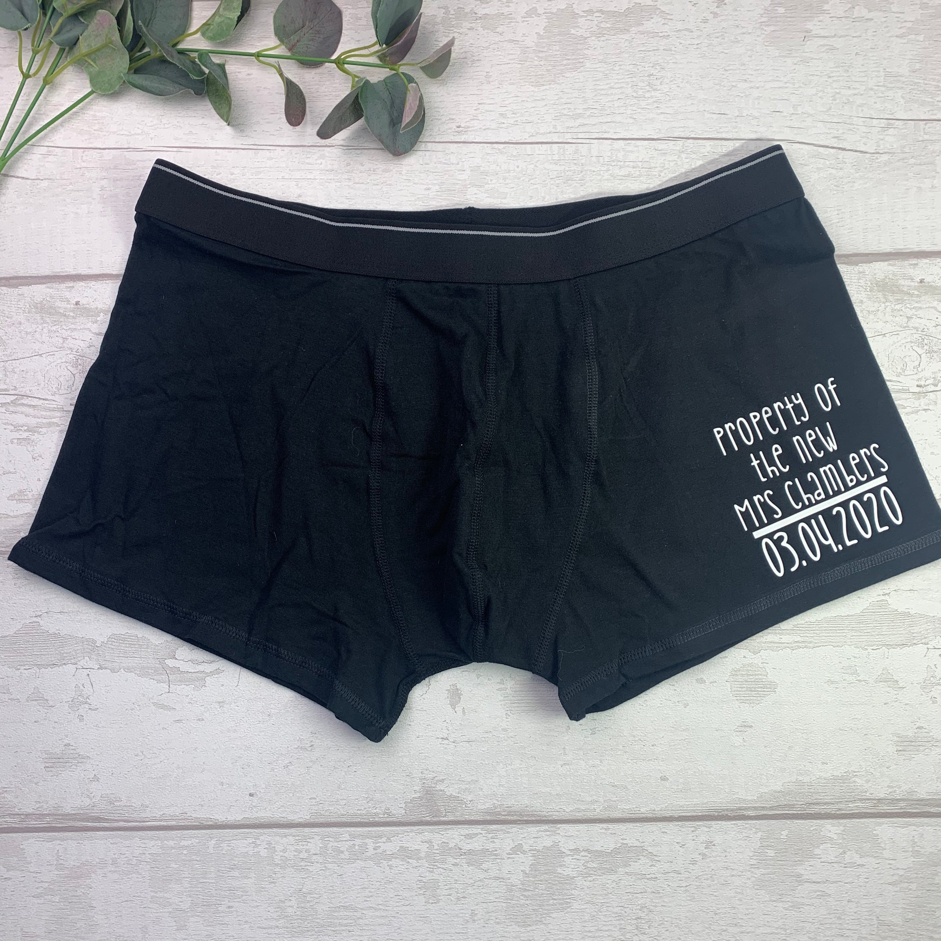 Image of Groom Gift, Gift For The Groom, Wedding Boxers. Boxers, Wedding, Marriage