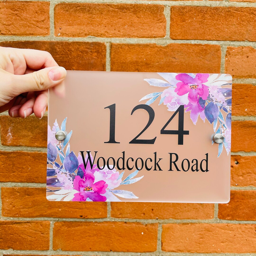 Acrylic House Number, House Sign, House Numbers Etsy UK